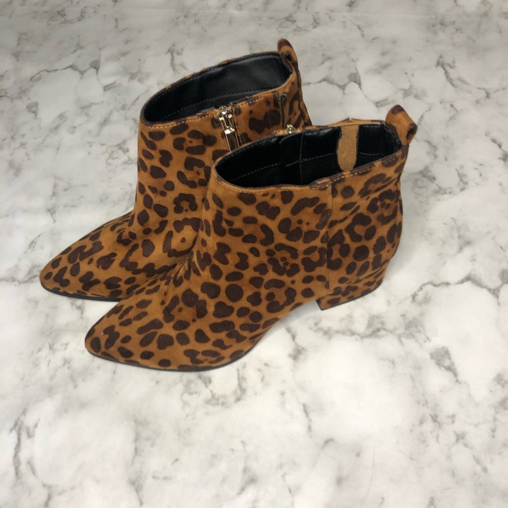 a new day Leopard Print Ankle Boots